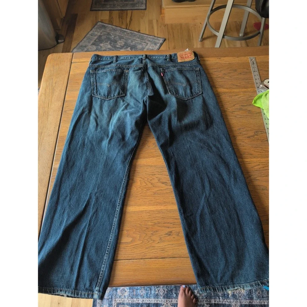 Levis 569 Loose Straight Leg Jeans Mens 40x32 Medium Wash Blue Denim Relaxed Fit